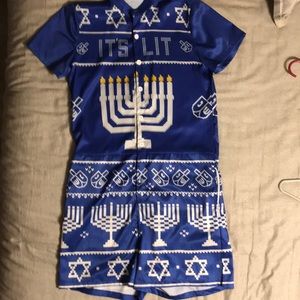 Getonfleek Men’s Hanukkah Romper